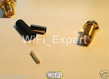 10 x SMA Female Crimp for RG174 RG179 RG316 RG188 Coax Cable RF Connector USA picture