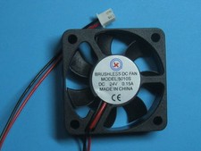 2 pcs Brushless DC Cooling Fan 24V 5010S 7 Blade 50x50x10mm 2 pin Sleeve Bearing picture