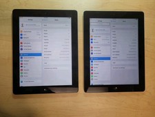 LOT OF 2 Apple iPad 9.7in 64GB & 16GB Silver Wi‑Fi Tablet MD512LL/A & MD510LL/A picture
