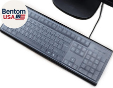 (2 Pack) Universal Clear Anti-Dust Keyboard Skin Protector Cover for 104/107 Key picture