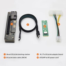EXP GDC OCuLink Dock PCIe 4.0 x4 Mini External Card Adapter M.2 Mkey to OCuLink. picture