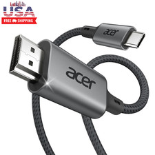 Acer USB C to HDMI Cable for Home Office 6.6FT (4K@60Hz), Thunderbolt 4/3 Compat picture