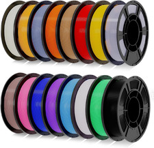PLA Plus 3D Printer Filament Bundle 1.75mm Multicolor Precision 0.02mm 16 Pack picture
