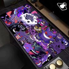 Dark Gengar Mouse Pad XL – Pokemon Gaming Desk Mat Accessories picture