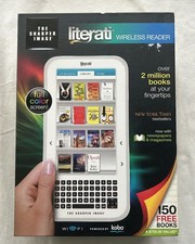 Literati Wireless Reader The Sharper Image Kobo 2010 Color Screen Rechargeable  picture