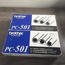 Genuine Brother PC-501 Printing Cartridge OEM  FAX-575 SEALED Quantity 2 picture