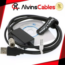 USB Transfer Data Cable Hirose 6 Pin Male to USB for Topcon Sokkia Total Station picture