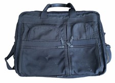 Tumi Alpha Large Expandable Organizer Computer Briefcase/Messenger Black 2674D3 picture