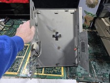 Tandy 1000 EXACT INNER METAL FRAME w/RIVETED FAN & SPEAKER -INTACT-WEAR-SEE ALL picture