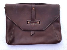 Pad & Quill Valet Luxury Laptop/tablet Bag Chestnut Leather MSRP $180 picture