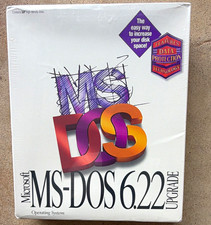 Microsoft MS-DOS 6.22 Upgrade Operating System, 3.5