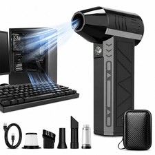 Electric Air Duster for PC Keyboard Cleaning Rechargeable Cordless Turbo Blower picture