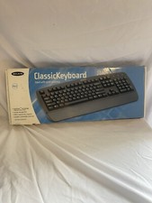Vintage VTG Belkin Classic Keyboard Classic Look Black Open Box Clean picture