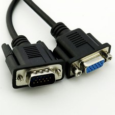 1pcs 1ft VGA 15 PIN Male to VGA Female PC Monitor Projector HD Player Cable Cord picture