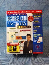 Nova Business Factory Deluxe Business Card Factory Software Version 2.0 New picture