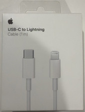 Genuine OEM Apple USB-C to Lightning Charge Power Cable White (New, Sealed) picture