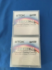 TWO Tdk Ultrium Universal Cleaning Cartridge D2404-CC for LTO 1-LTO- 4 picture