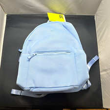 All in Motion Blue Fabric Laptop Backpack, Padded, Fits 16 in, 2 Bottle Pockets picture