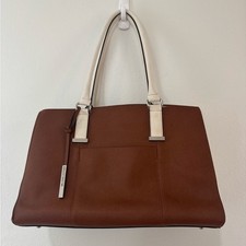 Wilsons Leather Brown and Cream Large Bag picture