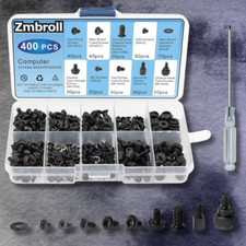 400Pcs Computer Screws Standoffs Kit SSD Screw for Universal Motherboard PC picture