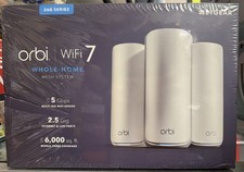 NETGEAR Orbi Dual-Band WiFi 7 Mesh Network System (RBE363-100NAS)... FREE S&H picture