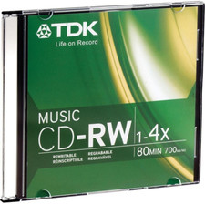 CDRW80TWN 80-Minute Music Cd-Rewritable (Single, Jewel) picture