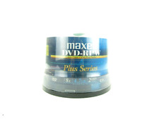 50 Pack Maxell DVD-RPW Plus Series Blank Printable Discs picture