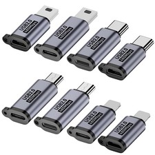 USB C to Micro USB Mini USB Lightning Adapter Kit picture
