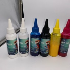 Noire 6X100ml Professional DTF Ink Direct to film Ink for Epson Printers See Pic picture