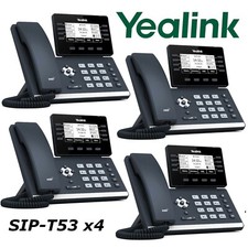 4 Yealink SIP-T53 Dual Port Gigabit Ethernet Prime Business Phone HD Voice Entry picture