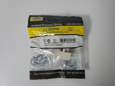 HUBBELL PREMISE WIRING  HXJ60W OFFICE WHITE XCELERATOR CAT6 UNIVERSAL WIRED picture