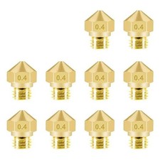MK10 Nozzle for 3D Printer, 10pcs MK10 M7 Extruder Nozzle 0.4mm Brass Extruder P picture