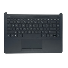 L91187-001 New Palmrest Upper Keyboard &Touchpad Black for HP 14-CF 14-DK 14-DP picture