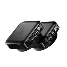 2 Pack Retractable USB C Cable Desk Mount, Black, 4.6ft Cable picture