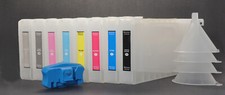 8X300ml Refillable K3 Ink Cartridge for Epson Stylus Pro 4000/7600/9600 Resetter picture