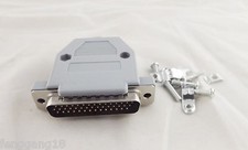 10pcs DB44 Male 44 Pin 3 Rows D-SUB Connector Grey Plastic Hood Cover Backshell picture