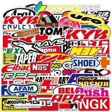100 pcs/Pack Fashion Motocross 3-4 inches, Motorcycle & Car Stickers picture