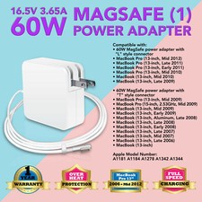 60W L Tip AC Wall Power Supply Charger Adapter for Apple MacBook Pro 13