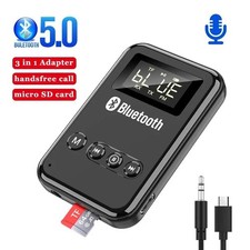 USB Bluetooth 5.0 Transmitter Receiver 4in1 Wireless Audio 3.5mm Aux Car Adapter picture