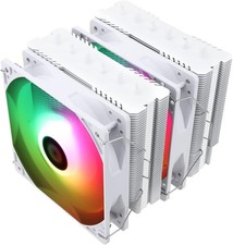 Elegant Peerless CPU Air Cooler with ARGB Lighting for Gaming - 120W-265W TDP picture