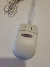 Vintage Belkin White 3-Button Combo Wired PS/2 Mouse F8E201 Working picture