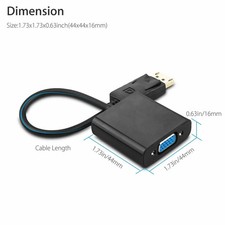 Lot 1-100 Displayport DP Male To VGA Female Adapter Display Port Cable Converter picture
