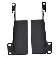 1U Audio Network 4-Post Rack Mount Server Shelf Rails Heavy Duty 1 Space Storage picture