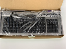 NOS 2000s Delux DLK-5005 Wired USB Keyboard w/ Native PS/2 Support Nordic Layout picture