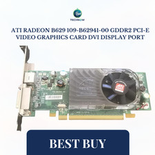 ATI Radeon B629 109-B62941-00 GDDR2 PCI-E Video Graphics Card DVI Display Port picture
