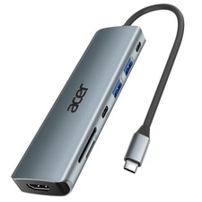 USB C Hub, 7 in 1 Multi-Port Adapter for Laptop/Mac Type C Devices picture