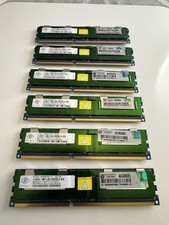 LOT OF 6 NANYA 8GB 2Rx4 PC3 10600R-9-10-E1 1333 ECC RAM NT8GC72B4NB1NK-CG picture