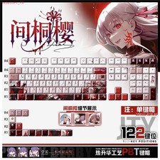 Anime Fate/Stay Night Matou Sakura Keycaps 122Pcs Set for Mechanical Keyboard picture