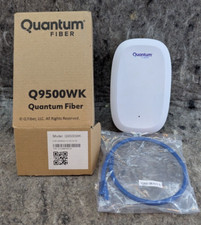 Quantum Fiber Q9500WK Tri Band 360 WiFi Extender Compact White 2 Ethernet Ports picture
