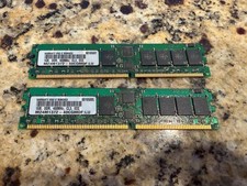 2x 1GB DDR-400 PC3200 ECC CL3 184-Pin RAM DIMMs 2GB Untested picture